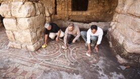 Tarihi değirmenden 1500 yıllık mozaik