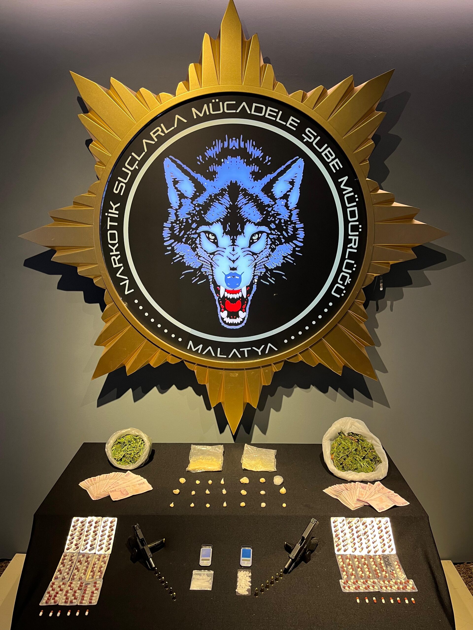 Malatya Narkotik Suçlarla Mücadele Şube ekipleri uyuşturucu operasyonunda