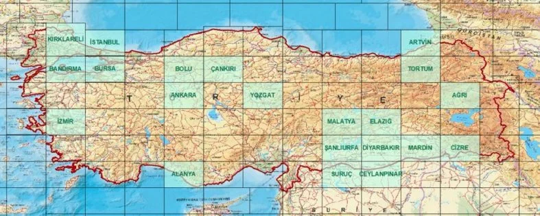 HGM, 1/250.000 Ölçekli Ortofotoları Güncelledi