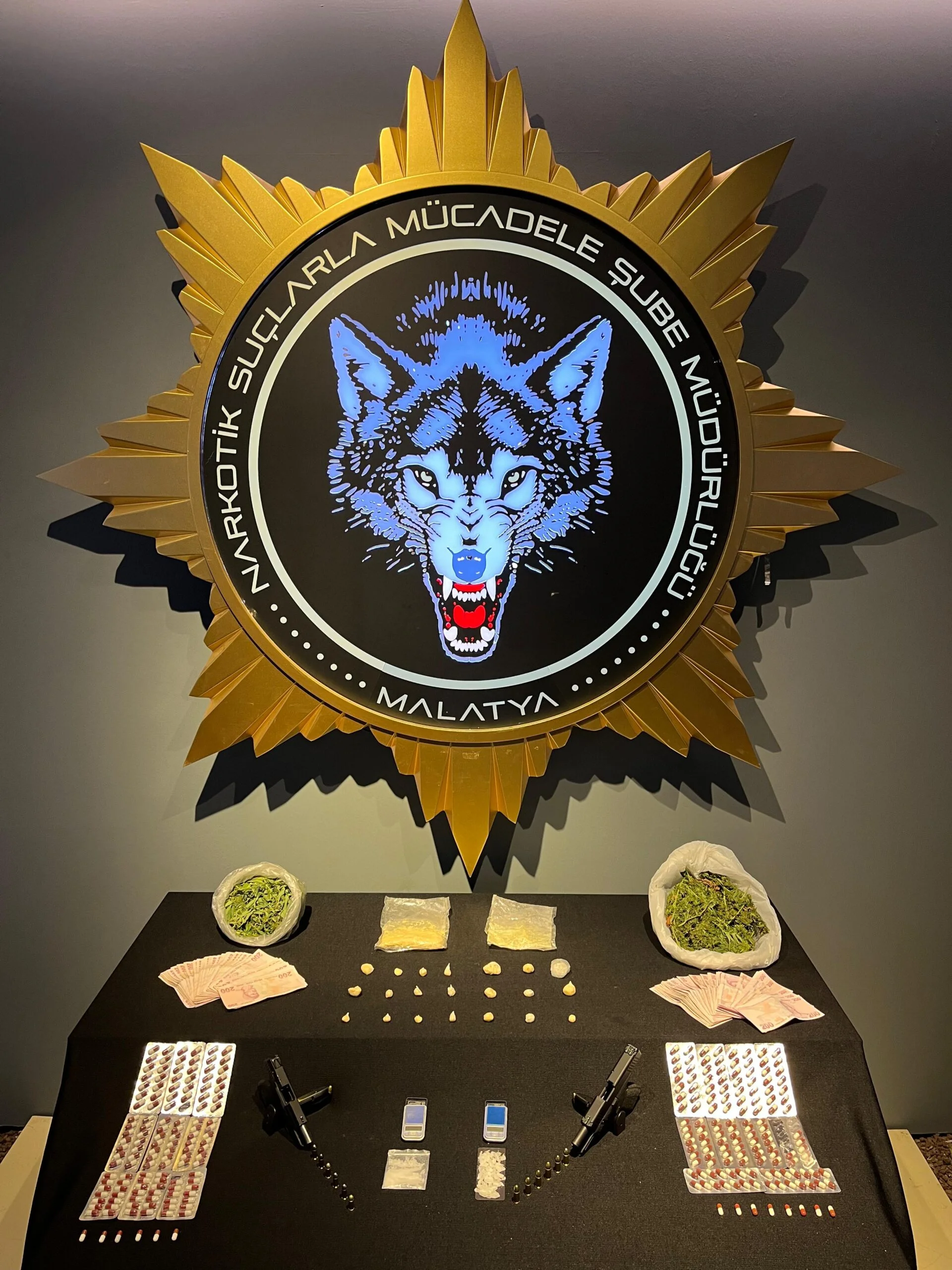 Malatya Narkotik Suçlarla Mücadele Şube ekipleri uyuşturucu operasyonunda